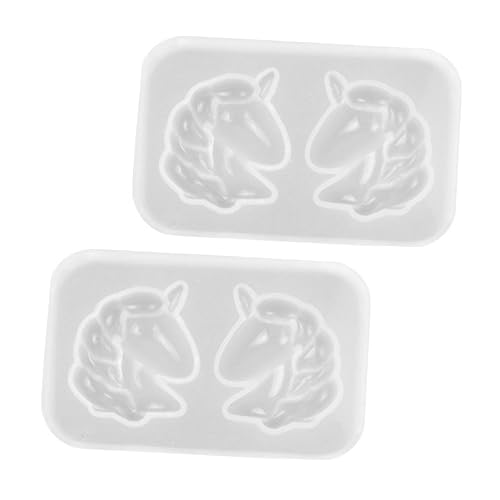 Homoyoyo 2Stücke Einhorn Silikonform Kreative Formen für DIY Desktop Dekoration Wiederverwendbar und Leicht zu Reinigen für Epoxidharz Projekte und Schmuckherstellung von Homoyoyo