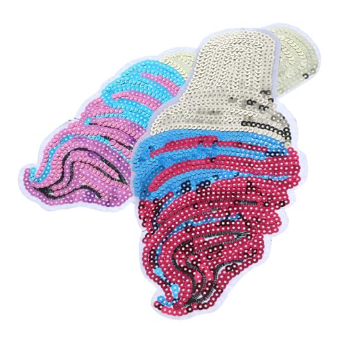 Homoyoyo 2Stücke Eiscreme Pailletten Aufnäher Für Kleidung DIY Bügel Patches Für Jacken Und Jeans Glitzernde Applikationen Für Shirts Und Dekoration Eisen Patches Homoyoyo 2Stücke Eiscreme Pailletten Aufnäher Für Kleidung DIY Bügel Patches Für Jacken Und Jeans Glitzernde Applikationen Für Shirts Und Dekoration Eisen Patches von Homoyoyo