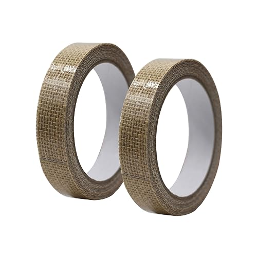 Homoyoyo 2Stücke Flax Tape Selbstklebendes Dekoratives Klebeband für Scrapbooking DIY Handwerk Tagebuch und Geschenkverpackung von Homoyoyo