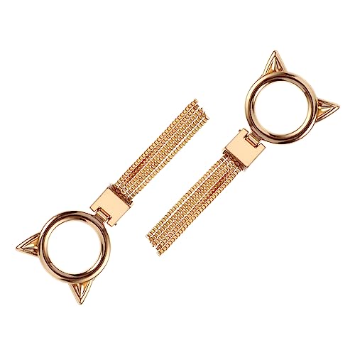 Homoyoyo 2Stücke Katzenkopf Knöpfe Handgemachte Metallbefestigungen für Taschen DIY Projekte Einzigartiges Design als von Homoyoyo