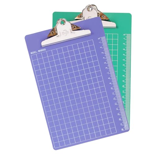 Homoyoyo 2Stücke Klemmbrett für Clip Boards Skid Leicht und Robuste Zwischenablage für Ärzte und Pflegepersonal von Homoyoyo
