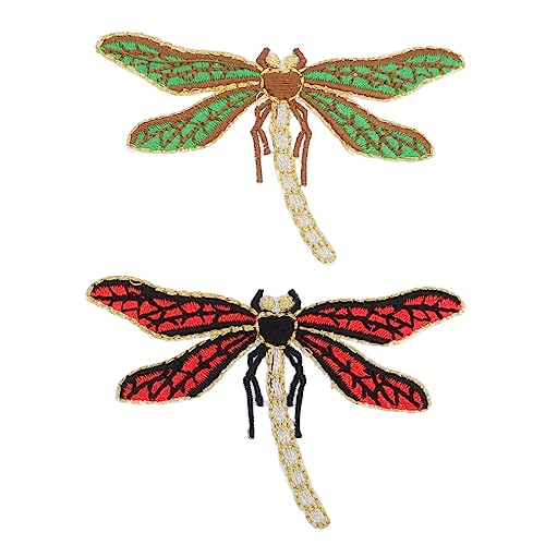 Homoyoyo 2Stücke Libelle Stickerei Aufnäher Patch für Kleidung DIY Applique Dekoration Gestickte Patches für Taschen und Handwerk Einzigartige Stoffaufkleber Homoyoyo 2Stücke Libelle Stickerei Aufnäher Patch für Kleidung DIY Applique Dekoration Gestickte Patches für Taschen und Handwerk Einzigartige Stoffaufkleber von Homoyoyo