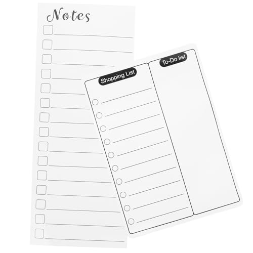 Homoyoyo 2Stücke Magnetisches Whiteboard für Kühlschrank Abwischbares Message Board mit Planer für Haftnotizen Einkaufsplan für Organisation und Notizen Homoyoyo 2Stücke Magnetisches Whiteboard für Kühlschrank Abwischbares Message Board mit Planer für Haftnotizen Einkaufsplan für Organisation und Notizen von Homoyoyo