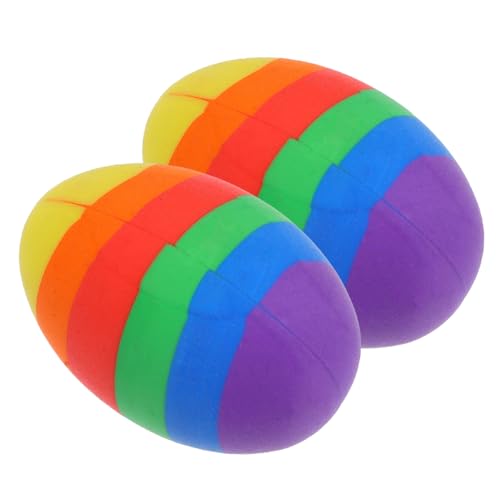 Homoyoyo 2Stücke Mini Ostereier Radiergummis Ei Form Für Süße Radiergummis Mit Ostermotiv Als Ostergeschenke Und Schulbelohnungen Für Klasse von Homoyoyo