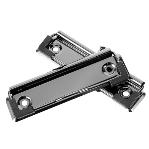 Homoyoyo 2Stücke Montierbare Metall Klemmbrett Clips für Hartfaserplatten Starke Büro und Schulklammern für Dokumente Installieren für Notizen und Projekte von Homoyoyo
