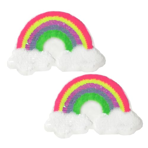 Homoyoyo 2Stücke Pailletten Aufnäher Doppelseitige Farbwechselnde Stickerei Patches für Kleidung Taschen und DIY Projekte Applikationspflaster Homoyoyo 2Stücke Pailletten Aufnäher Doppelseitige Farbwechselnde Stickerei Patches für Kleidung Taschen und DIY Projekte Applikationspflaster von Homoyoyo