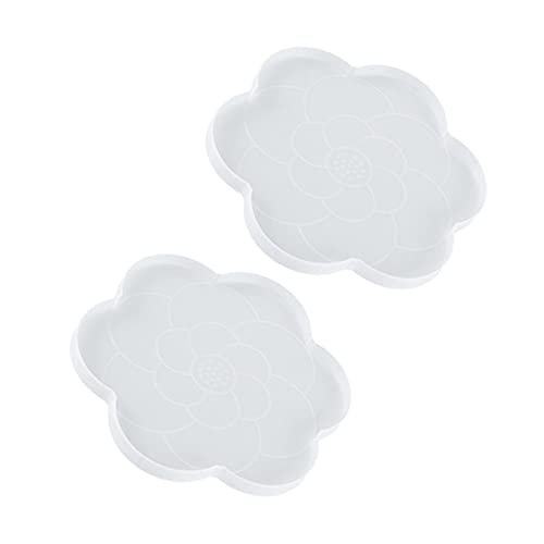 Homoyoyo 2Stücke Silikon Untersetzerform für DIY Epoxidharz Gießform für Wein und Teetassen Langlebig und Leicht zu Reinigen für Kreative Heimdekoration von Homoyoyo
