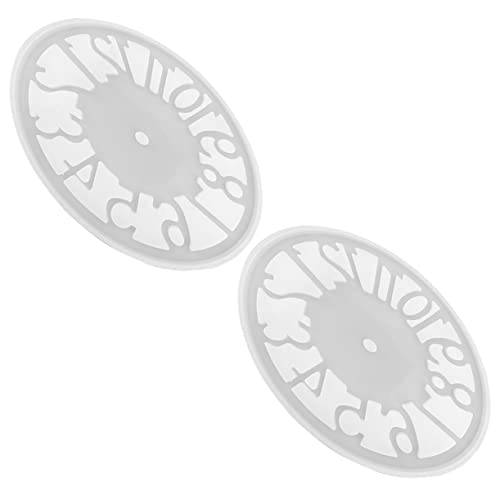Homoyoyo 2Stücke Silikonform für Uhren Künstlerische DIY Gießform für Wanduhren Wiederverwendbar Hochwertigem Material für Kreative Bastelprojekte von Homoyoyo