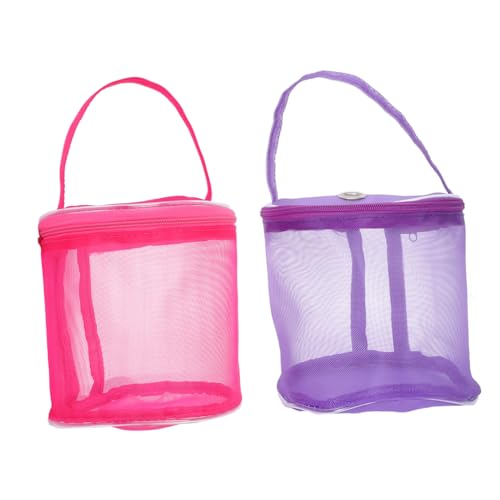 Homoyoyo 2Stücke Strickwerkzeugbeutel Netzgewebe Aufbewahrungstasche Für Garne Kleine Stricktasche Für DIY Handarbeiten von Homoyoyo
