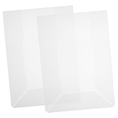 Homoyoyo 2Stücke Transparente Dokumententaschen Multifunktionale Aktenordner aus Langlebigem für Bürobedarf und Scrapbooking Aufbewahrung Praktische Sichttaschen von Homoyoyo