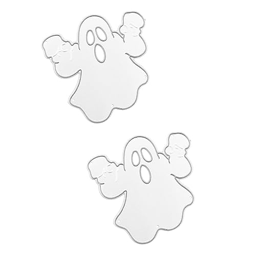 Homoyoyo 2er Set Ghost-Stanzformen - Schädelmesser Design Für Halloween Ideal Für Scrapbooking Und Fotoalben Präzise Schneidevorlagen Hochwertigem Kohlenstoffstahl von Homoyoyo