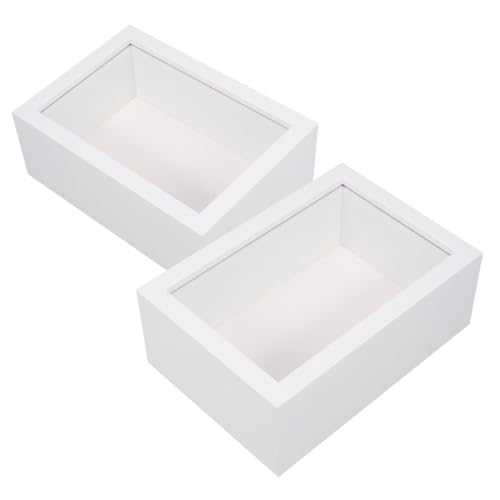 Homoyoyo 2pcs Holzbox Bilderrahmen 3pack Holz 3d Bilderrahmen Cover Display Hülle Für Medaillen Hochzeitserinnerungen Tickets Und Fotos von Homoyoyo