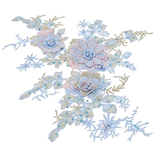 Homoyoyo 2 Stücke 3D Blumen Stickerei Aufnäher für Kleidung Nähapplikationen Kreative Bastelaufnäher Dekorative Patches für Selbstgemacht Projekte Homoyoyo 2 Stücke 3D Blumen Stickerei Aufnäher für Kleidung Nähapplikationen Kreative Bastelaufnäher Dekorative Patches für Selbstgemacht Projekte von Homoyoyo