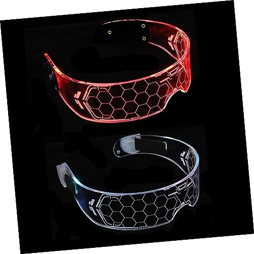 Homoyoyo 2stücke Brillen Für Partys Farbwechselnde Tragbare Neon Brille Für Festivals Rave-events Und Geburtstagsfeiern Für Erwachsene Homoyoyo 2stücke Brillen Für Partys Farbwechselnde Tragbare Neon Brille Für Festivals Rave-events Und Geburtstagsfeiern Für Erwachsene von Homoyoyo