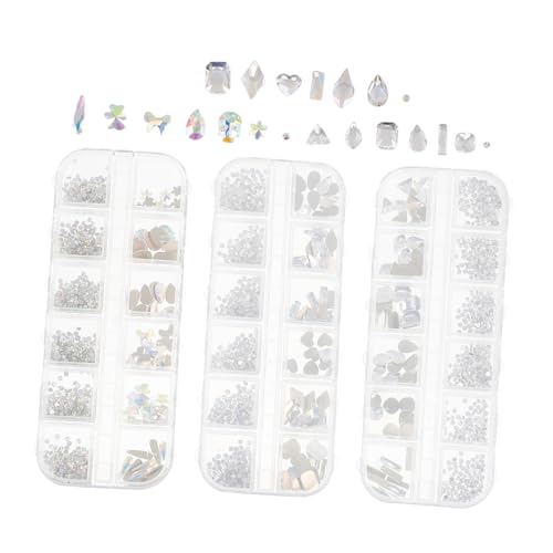 Homoyoyo 3 Boxen Fächer Box Flatback Nail Crystal Rhinestones Strasssteine für Nageldesign DIY Schmucksteine Glitzersteine Nagel Charms Vielseitig für Nägel und Basteln Homoyoyo 3 Boxen Fächer Box Flatback Nail Crystal Rhinestones Strasssteine für Nageldesign DIY Schmucksteine Glitzersteine Nagel Charms Vielseitig für Nägel und Basteln von Homoyoyo