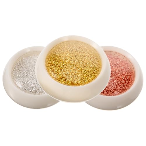Homoyoyo 3 Kartons Nagelkunst Dekoration mit Metallperlen DIY Nagel Charms Roségold Gold und Silber für Kreative Designs und Persönliche Nagelkunst Homoyoyo 3 Kartons Nagelkunst Dekoration mit Metallperlen DIY Nagel Charms Roségold Gold und Silber für Kreative Designs und Persönliche Nagelkunst von Homoyoyo