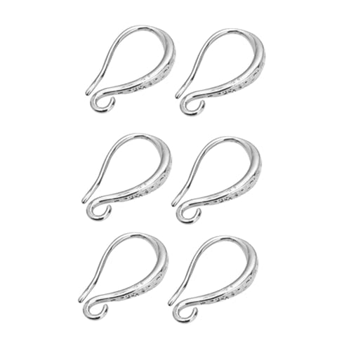 Homoyoyo 3 Paar Ohrhaken für Ohrringe Weißgold Lifting Ear Hook Earring Hooks DIY Schmuckzubehör Langlebig Praktisch Geeignet für Schmuckherstellung und Alltag von Homoyoyo