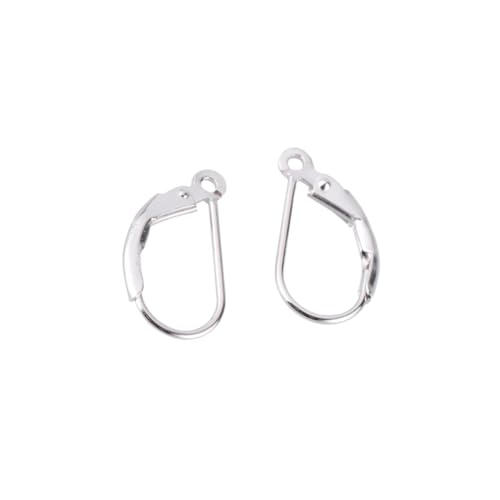 Homoyoyo 3 Paare Ohrhaken Ovaler Draht Französische Verschlüsse D Form Schmuckzubehör Silber DIY Ohrclips für Damen Ohrschmuck Zubehör Allergiefrei Homoyoyo 3 Paare Ohrhaken Ovaler Draht Französische Verschlüsse D Form Schmuckzubehör Silber DIY Ohrclips für Damen Ohrschmuck Zubehör Allergiefrei von Homoyoyo
