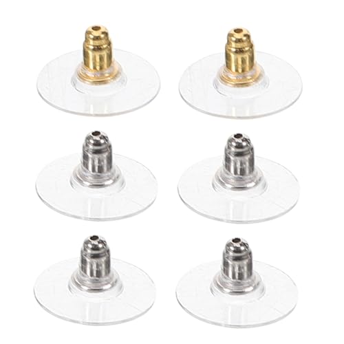 Homoyoyo 3 Paare Ohrstecker Rückseiten Sicherer Ohrstopper für Ohrringe Schmuckzubehör für DIY Designs für Anlässe Homoyoyo 3 Paare Ohrstecker Rückseiten Sicherer Ohrstopper für Ohrringe Schmuckzubehör für DIY Designs für Anlässe von Homoyoyo