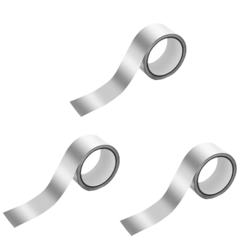 Homoyoyo 3 Rollen Folienband Aluminiumfolie klebrig isoliert Fenster leitfähig reflective tape hitzebeständiges klebeband Aluminiumband zur Abschirmung Metallband für Rohrleitungen Silver Homoyoyo 3 Rollen Folienband Aluminiumfolie klebrig isoliert Fenster leitfähig reflective tape hitzebeständiges klebeband Aluminiumband zur Abschirmung Metallband für Rohrleitungen Silver von Homoyoyo