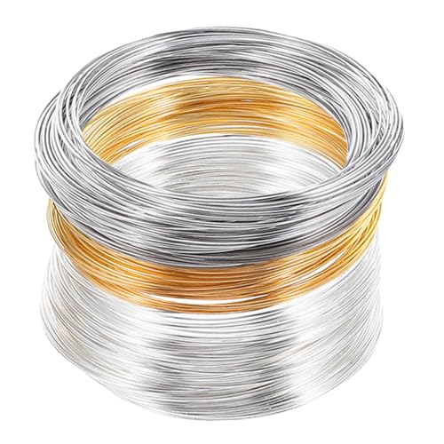 Homoyoyo 3 Rollen Schmuckdraht Biegsamer Memory-draht Metall Draht für DIY Armbänder Ohrringe Halsketten Perlen Zubehör Ringe Weißgold Gold Silber Homoyoyo 3 Rollen Schmuckdraht Biegsamer Memory-draht Metall Draht für DIY Armbänder Ohrringe Halsketten Perlen Zubehör Ringe Weißgold Gold Silber von Homoyoyo