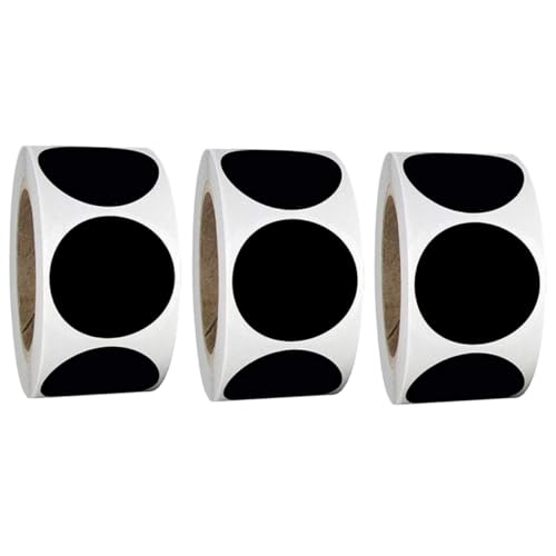 Homoyoyo 3 Rollen Schwarze Runde PVC Label Aufkleber Je Wasserfeste Haushalts Etiketten für Gläser DIY Dekoration Selbstklebend Vielseitig für Küche und Scrapbooking Geeignet Homoyoyo 3 Rollen Schwarze Runde PVC Label Aufkleber Je Wasserfeste Haushalts Etiketten für Gläser DIY Dekoration Selbstklebend Vielseitig für Küche und Scrapbooking Geeignet von Homoyoyo