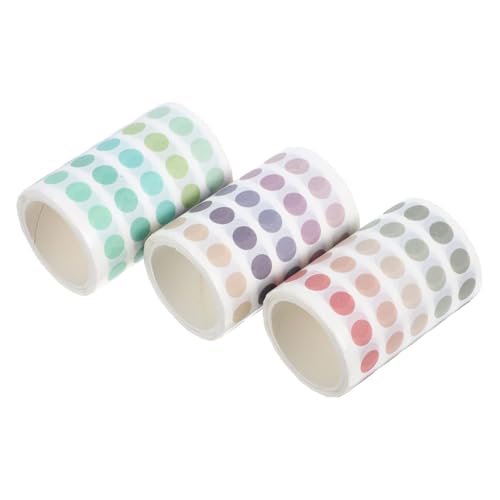 Homoyoyo 3 Rollen Selbstklebende Dot Washi Tape Aufkleber Runde Punkte Sticker in Pastellfarben Leicht Abziehbar für Scrapbooking Planer Kalender und Journal Dekoration Homoyoyo 3 Rollen Selbstklebende Dot Washi Tape Aufkleber Runde Punkte Sticker in Pastellfarben Leicht Abziehbar für Scrapbooking Planer Kalender und Journal Dekoration von Homoyoyo