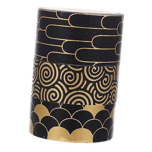 Homoyoyo 3 Rollen Washi Tape Dekoratives Klebeband Premium Papier für DIY Scrapbooking und Journaling Einfach zu Verwenden Entfernen und Praktisch für Bastelarbeiten von Homoyoyo