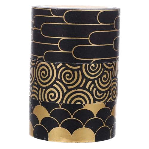 Homoyoyo 3 Rollen Washi Tape Scrapbook Dekoratives Klebeband Selbstklebend Premium Papier DIY Zubehör für Tagebücher Geschenkverpackung Handwerksmaterial Homoyoyo 3 Rollen Washi Tape Scrapbook Dekoratives Klebeband Selbstklebend Premium Papier DIY Zubehör für Tagebücher Geschenkverpackung Handwerksmaterial von Homoyoyo