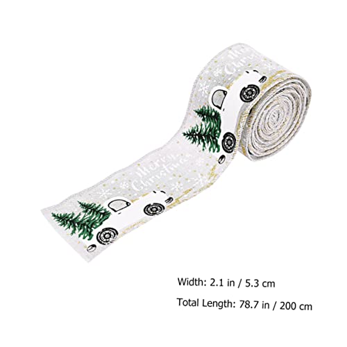 Homoyoyo 3 Rollen Weihnachts Dekoband mit Klassischem Muster Geschenkband für DIY Basteln Partydekoration Geschenkverpackung Vielseitiges Schleifenband für Weihnachten von Homoyoyo