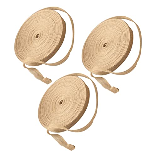 Homoyoyo 3 Rollen Wickelband Natürlich Tischläufer aus Sackleinen schwarzes Band Dekoration Jute flechten Kunsthandwerk Grenze Basteln farbig Blumenband Stoff Rosa Verpackungsband Gelb Homoyoyo 3 Rollen Wickelband Natürlich Tischläufer aus Sackleinen schwarzes Band Dekoration Jute flechten Kunsthandwerk Grenze Basteln farbig Blumenband Stoff Rosa Verpackungsband Gelb von Homoyoyo