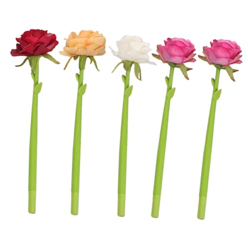 Homoyoyo 3 Sätze Blumen Kugelschreiber Aus Silikon Kreative Schreibgeräte Für Büro Schule Und Bastelprojekte Für Notizen Grußkarten Und Doodles 5 Stück * 3 von Homoyoyo