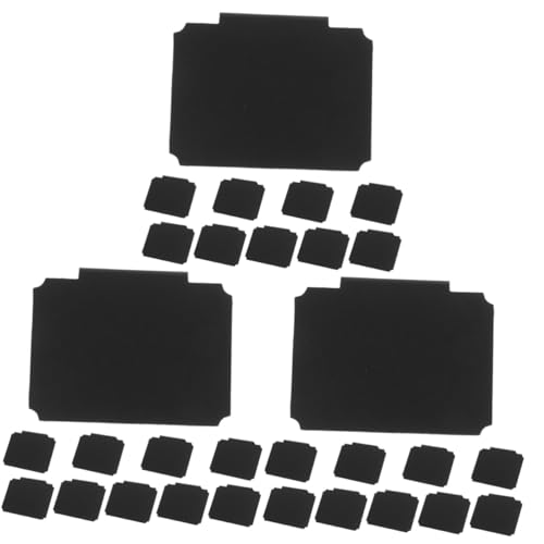 Homoyoyo 3 Sätze Etikettenhalter Clip Für Korbetiketten Wäschekorb Pantry -etiketten Küchenetiketten Ziehen Um Entfernbare Etiketten Rack-etiketten Körbe Etiketten Schwarz Pvc 10 Stück * 3 von Homoyoyo