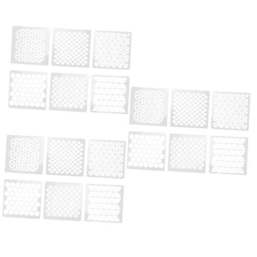 Homoyoyo 3 Sätze Farbspritzschablone Schablonen Zum Malen Malerei Bienenwabe Malvorlagentafel Geometrische Vorlagen Für Wandkunst Weiß 6 Stücke * 3 Homoyoyo 3 Sätze Farbspritzschablone Schablonen Zum Malen Malerei Bienenwabe Malvorlagentafel Geometrische Vorlagen Für Wandkunst Weiß 6 Stücke * 3 von Homoyoyo