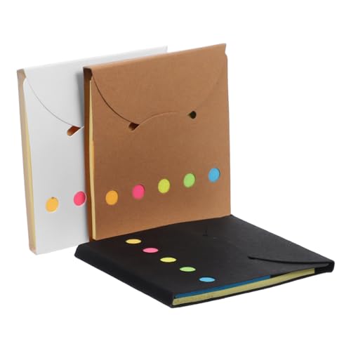 Homoyoyo 3 Sätze Haftnotizen Selbstklebende Mini Notizblöcke Schwarz Natur und Weiß Praktische Lösungen für Büro Schule und Reisen für Organisation und Notizen von Homoyoyo