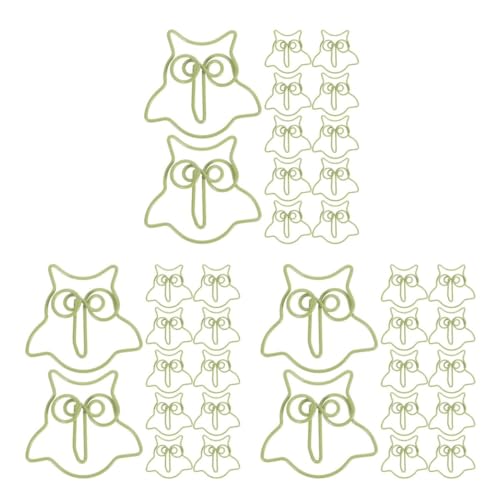 Homoyoyo 3 Sätze Katzenkopf Papierklammern Niedliche Eulen Büroklammern Cartoon Design Praktische Und Dekorative Schreibwaren Für Büro Schule Und Zuhause Organisatorische 50 Stück * 3 von Homoyoyo