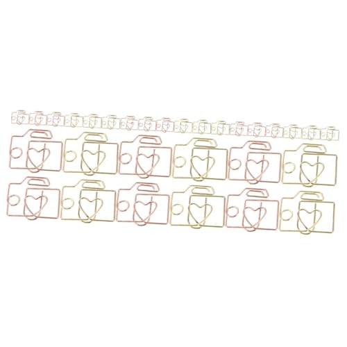 Homoyoyo 3 Sätze Metall Clips Kleine Büroklammern Kreative Dateiklammern Für Fotos Notizen Und Dokumente Und Roségold Je Praktisch Stabil 20 Stück * 3 von Homoyoyo