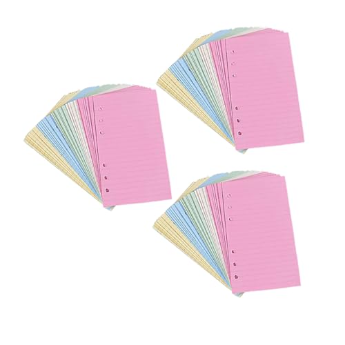 Homoyoyo 3 Sätze Nachfüllpapier Bunte Lose Liniert Kompatibel mit Standard Ringbüchern Reißfestes Glattes Schreibpapier für Notizen Journaling und Zeichnen zu Hause Büro Homoyoyo 3 Sätze Nachfüllpapier Bunte Lose Liniert Kompatibel mit Standard Ringbüchern Reißfestes Glattes Schreibpapier für Notizen Journaling und Zeichnen zu Hause Büro von Homoyoyo