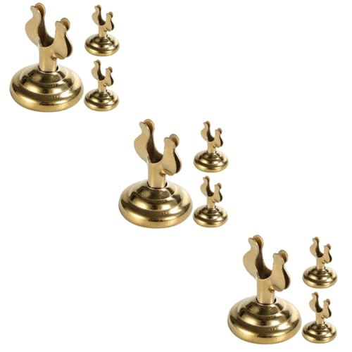Homoyoyo 3 Sätze Nummernschild Aus Tischschildhalter Mini Who Platzhalter Platzkarten Für Den Tisch Table -numper -hause Zeigen Kartenhalter Platzieren Ort Metall Golden 3 Stücke * 3 von Homoyoyo