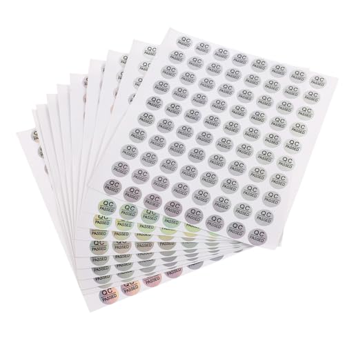 Homoyoyo 3 Sätze Pass-tag Farbe Aufkleber in Lagerqualität Etiketten Für Inventaraufkleber Namensschild Bestandene Labels Für Qualität Qualitätsprüfzeichen Pvc Selbstklebend 1600 Stück * 3 von Homoyoyo