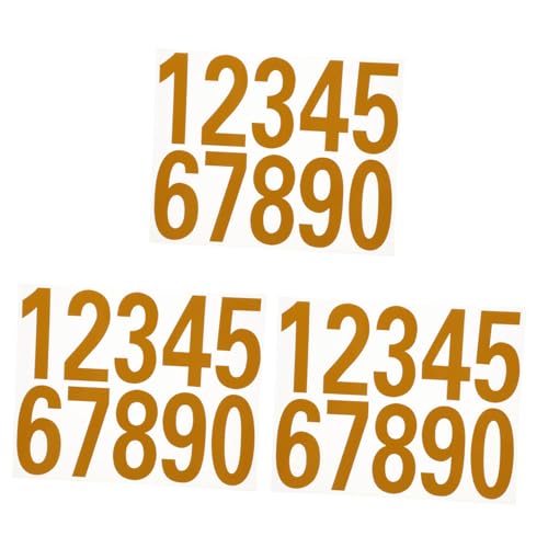 Homoyoyo 3 Sätze Reflektierende Hausnummer Aufkleber Zahlen Sticker aus Wetterfestem Pet für Briefkasten Tür Fenster Selbstklebend Langlebig Gelb Homoyoyo 3 Sätze Reflektierende Hausnummer Aufkleber Zahlen Sticker aus Wetterfestem Pet für Briefkasten Tür Fenster Selbstklebend Langlebig Gelb von Homoyoyo