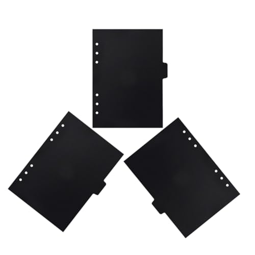 Homoyoyo 3 Sätze Schwarze Binder Dividers Abnehmbare Notizbuch Trennblätter mit Löchern Index für Ringbuch Planer und Lose Langlebige Organizer für Büro und Schule Homoyoyo 3 Sätze Schwarze Binder Dividers Abnehmbare Notizbuch Trennblätter mit Löchern Index für Ringbuch Planer und Lose Langlebige Organizer für Büro und Schule von Homoyoyo
