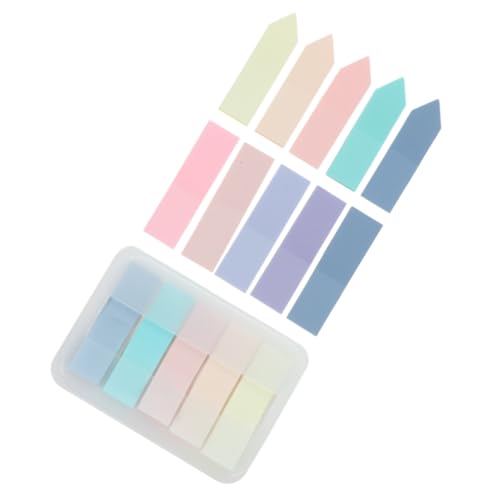 Homoyoyo 3 Sätze Selbstklebende Haftnotizen Tabs Portable Bunte Indexstreifen für Büro Schule Studium Vielseitige Kompakte Klebezettel in Pastellfarben Beschriftbar Leicht zu von Homoyoyo