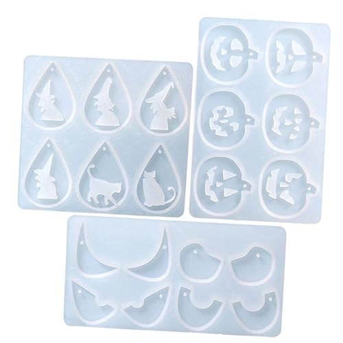 Homoyoyo 3 Sätze Silikon Gießform Teilig Halloween Schmuck Anhänger Formen Katzen Hexe Kürbis Augen Diy Epoxidharz Silikonform für Ohrring Schlüsselanhänger Herstellung Homoyoyo 3 Sätze Silikon Gießform Teilig Halloween Schmuck Anhänger Formen Katzen Hexe Kürbis Augen Diy Epoxidharz Silikonform für Ohrring Schlüsselanhänger Herstellung von Homoyoyo