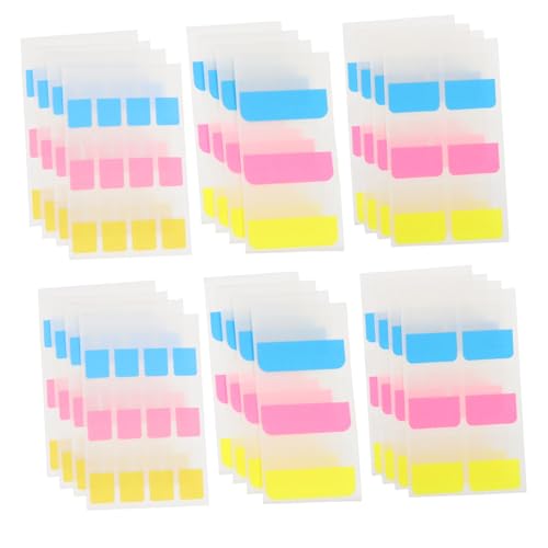 Homoyoyo 3 Sätze Teiliges Selbstklebender Pet Seitenmarker Haftstreifen in Verschiedenen Beschreibbare Index tabs für Büro Schule und Zuhause Langlebige Formstabile Haftnotizen für von Homoyoyo