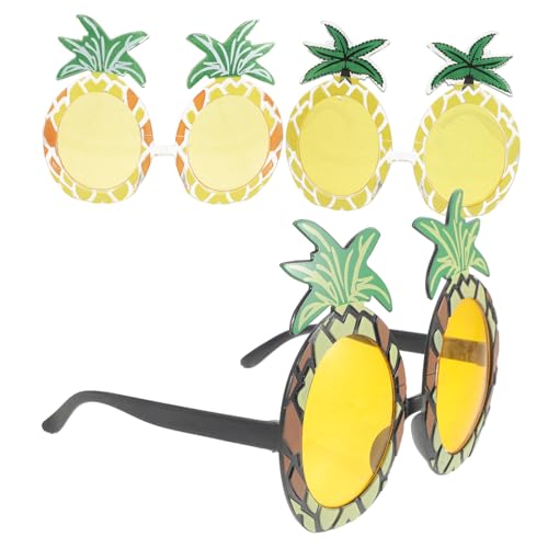 Homoyoyo 3 Stück Ananasbrille Kleid Obst gefälscht Lustige positive Ananas Kostüm Brillen für die Sommerparty lustige partybrillen lustige Brille Party-Brille von Homoyoyo