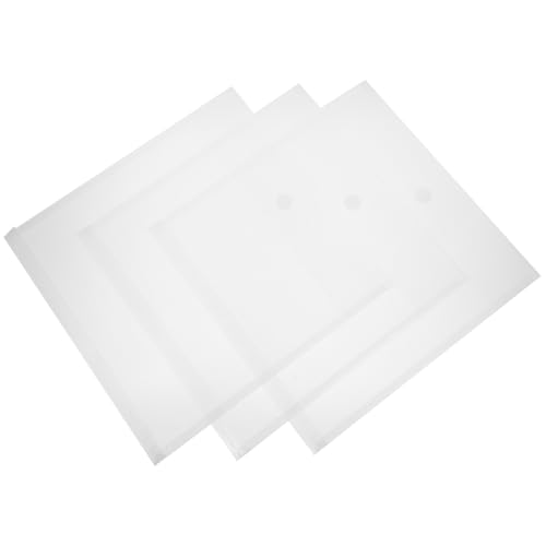 Homoyoyo 3 Stück Aufbewahrungstasche Aus Scrapbook-papier Home-datei-organizer Dateiordner Mit Snap Akkordeondateiorganisator Akkordeon-dokumenten-organizer Dokumentinhaber Pp Transparent von Homoyoyo