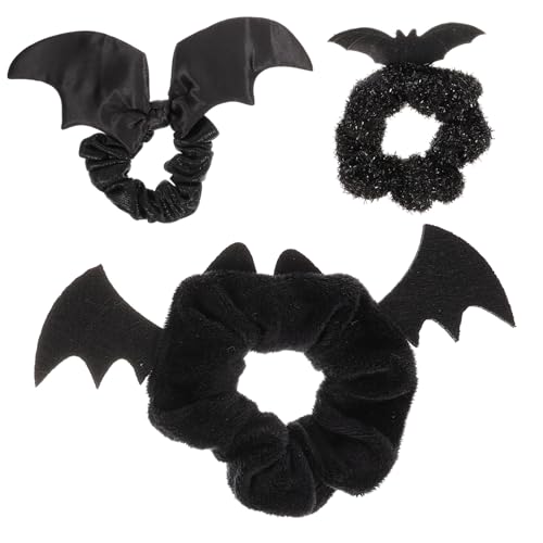 Homoyoyo 3 Stück Halloween Haargummi Teilig Elastisch mit Fledermausdesign Rutschfestes Haarschmuck Mädchen Haargummis für Ponytail Festliche Halloween Haaraccessoires für Alltag und Party Homoyoyo 3 Stück Halloween Haargummi Teilig Elastisch mit Fledermausdesign Rutschfestes Haarschmuck Mädchen Haargummis für Ponytail Festliche Halloween Haaraccessoires für Alltag und Party von Homoyoyo