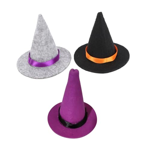 Homoyoyo 3 Stück Halloween Mini Hexenhüte Weinflaschenhüte Dekorativ Schwarz Halloween Party Flaschenverschluss für Flaschen Deko und Homoyoyo 3 Stück Halloween Mini Hexenhüte Weinflaschenhüte Dekorativ Schwarz Halloween Party Flaschenverschluss für Flaschen Deko und von Homoyoyo
