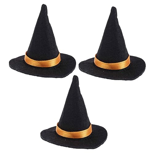 Homoyoyo 3 Stück Halloween Mini Hexenhüte aus Filz Flaschen Deko Party Tischdekoration Langlebig Kleine Schwarze Hexenhut Flaschenkappen für Weinflaschen DIY Zubehör Homoyoyo 3 Stück Halloween Mini Hexenhüte aus Filz Flaschen Deko Party Tischdekoration Langlebig Kleine Schwarze Hexenhut Flaschenkappen für Weinflaschen DIY Zubehör von Homoyoyo